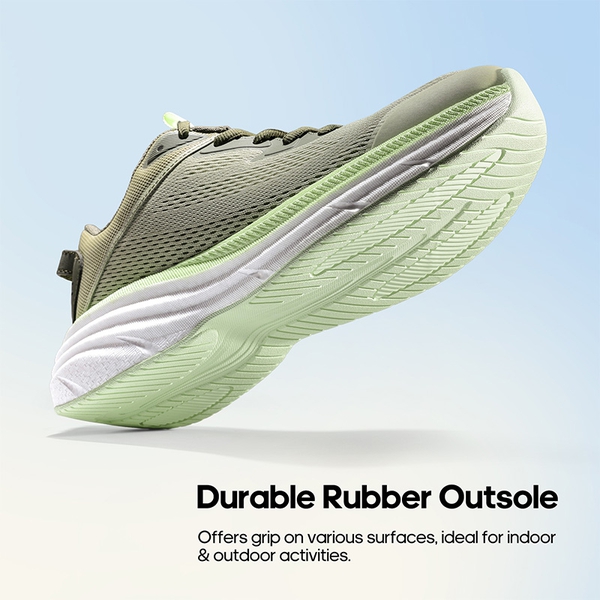 [FlexLife] Men's Knitted Comfortable Lightweight Running Shoes - OLIVE GREEN - 2